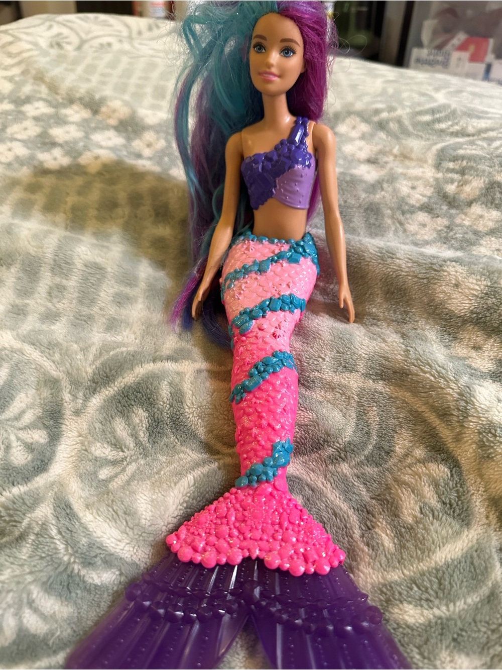 Barbie Dreamtopia Mermaid Doll - Purple Top with Pink & Teal Tail